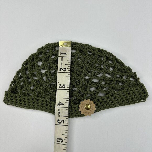 Handmade New Open Weave Fishnet Hobbii Rainbow Indian Cotton Knit Beanie- XXS/XS - Picture 8 of 9